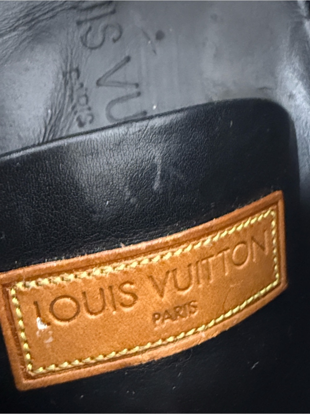 Louis Vuitton Men’s Black Monogram Low-Profile Sneakers - Picture 6 of 9